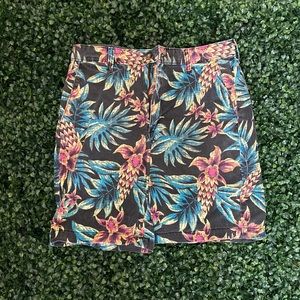 Flower Print Shorts
